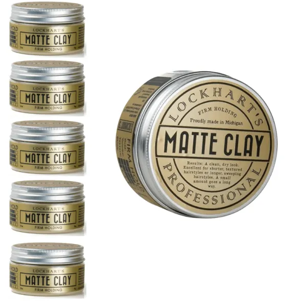 Lockhart's - Matte Clay - Glinka do włosów 6x96g