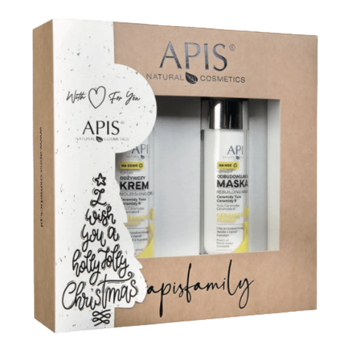 Apis - Ceramide Powder - Odżywczy krem na dzień, maska na noc - Zestaw Świąteczny
