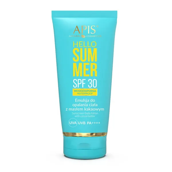 Apis - Hello Summer - Emulsja do Opalania Ciała z Masłem Kakaowym SPF 30 - 200ml