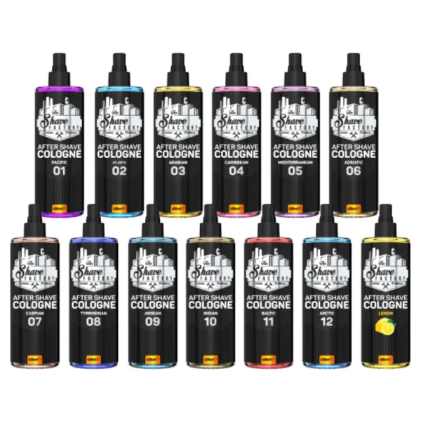 The Shave Factory - After Shave Cologne Spray Set- Perfumowana Woda Kolońska po Goleniu - Pakiet 13x400ml