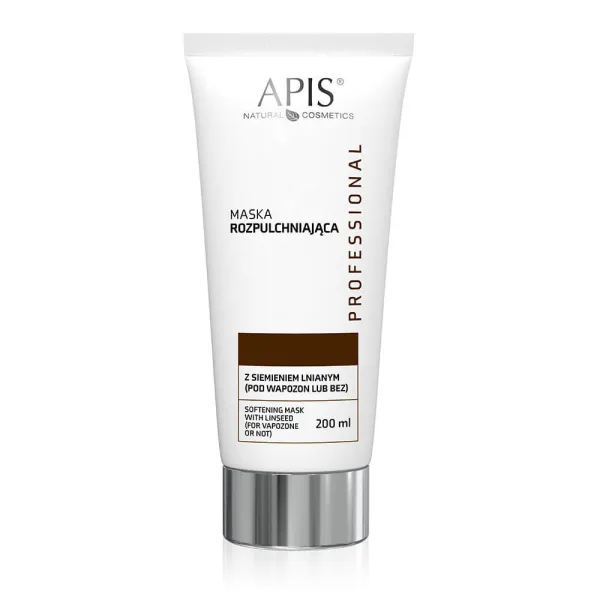 Apis - Maska rozpulchniająca z siemieniem lnianym (pod wapozon lub bez użycia wapozonu) 200ml