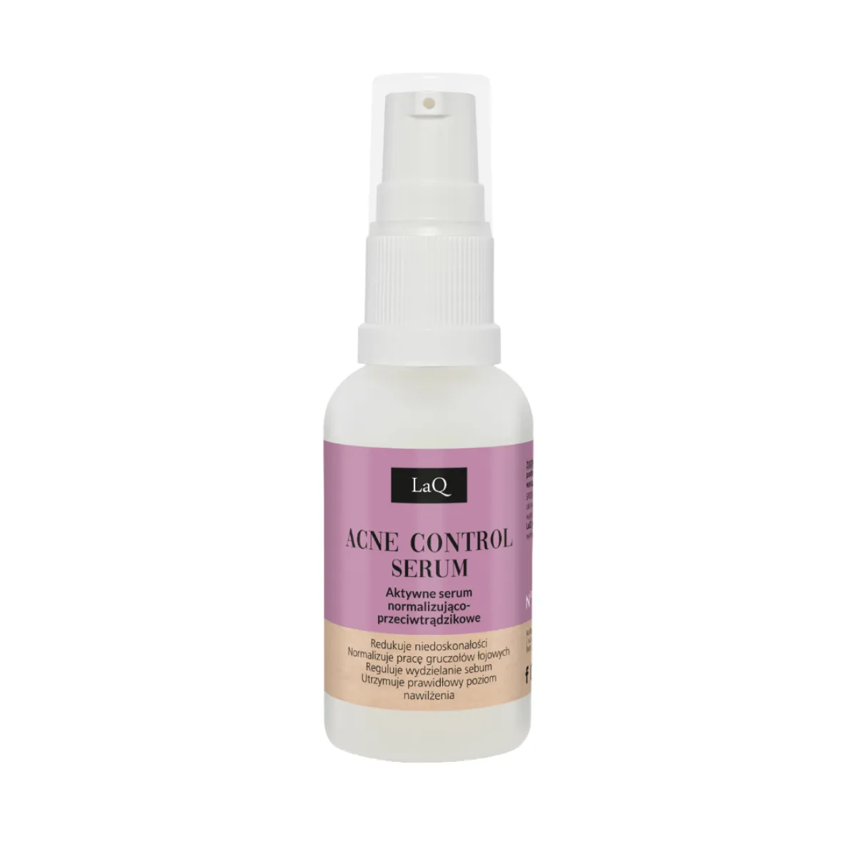 LaQ - Acne Control Serum - Stay Confident! - Aktywne Serum Normalizująco - Przeciwtrądzikowe 30ml