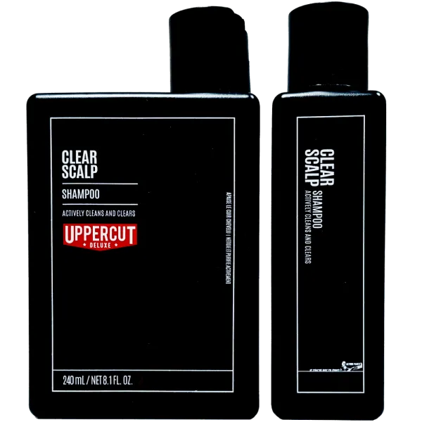 Uppercut Deluxe - Clear Scalp - Przeciwłupieżowy szampon do włosów, oczyszczający skórę głowy 240ml