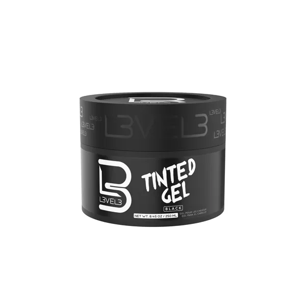 L3VEL3 / LV3 - Tinted Gel - Czarny żel koloryzujący do włosów 250ml