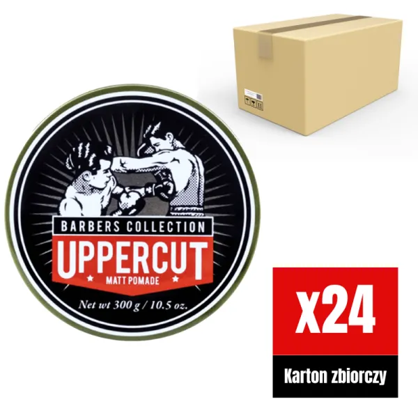 Uppercut Deluxe - Matte Pomade - Wodna pomada do włosów KARTON 24x300g