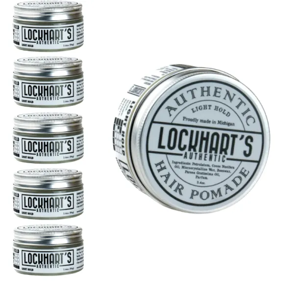Lockhart's - Light Hold Pomade - Pomada olejowa do włosów 6x96g