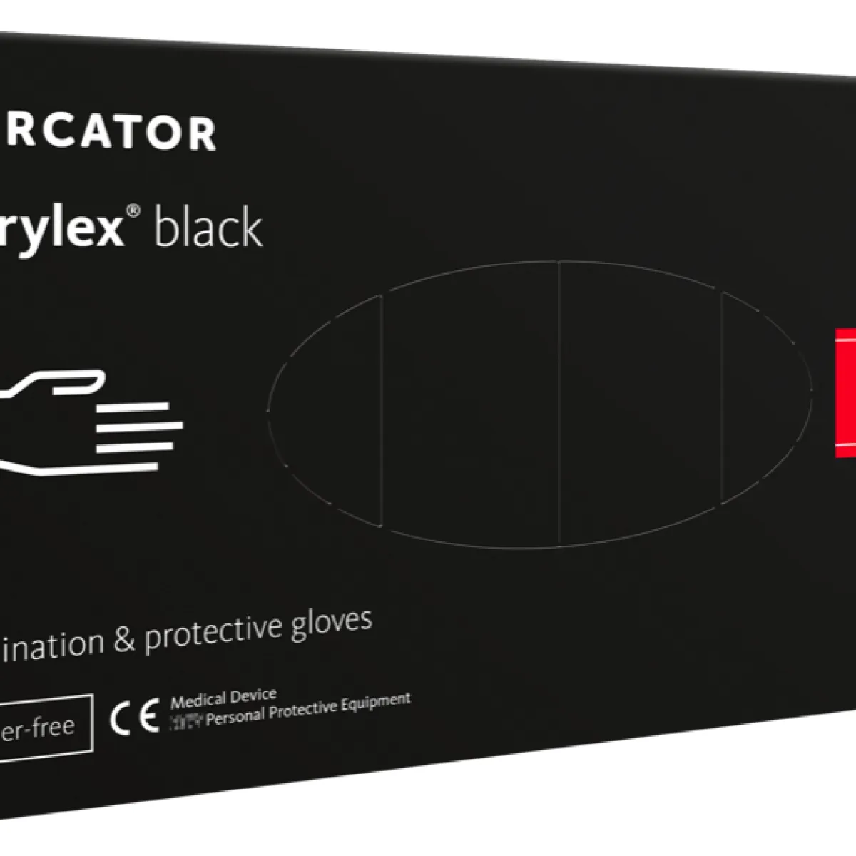 Mercator - Nitrylex Black - Rękawiczki ochronne L 100szt.