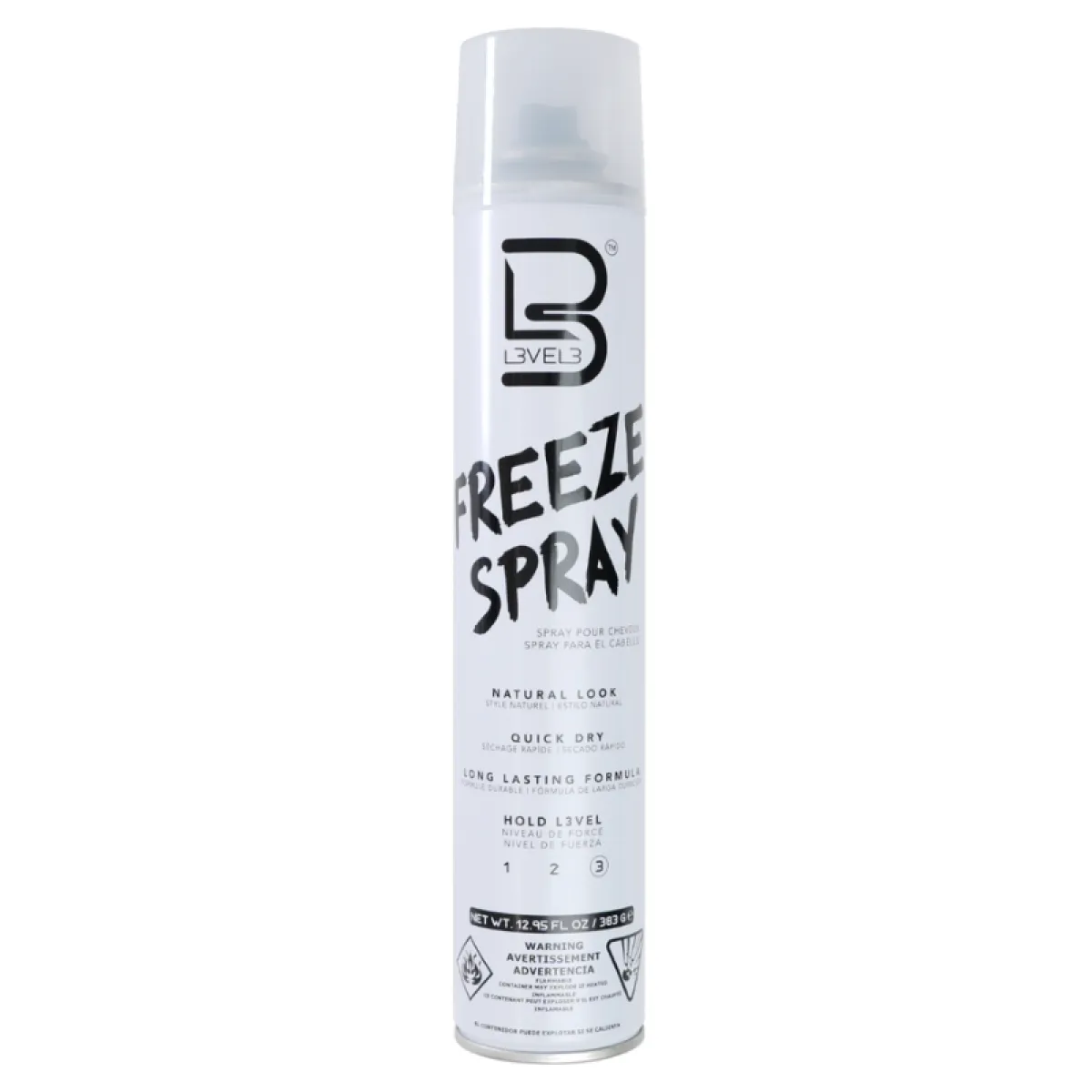 L3VEL3 / LV3 - Freeze Spray - Naturel Look - Lakier do włosów 400ml