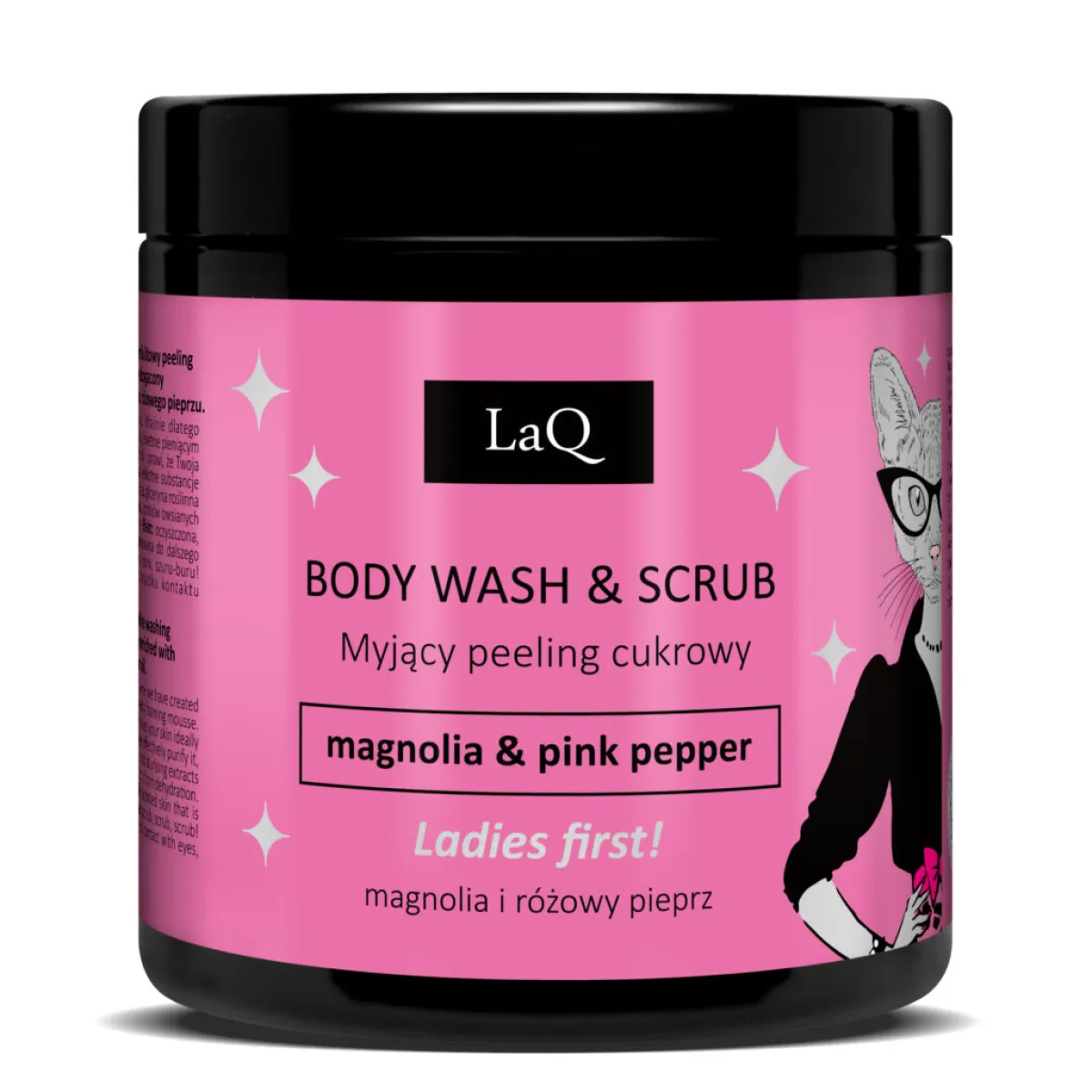 LaQ - Magnolia - Myjący Peeling Cukrowy 220g