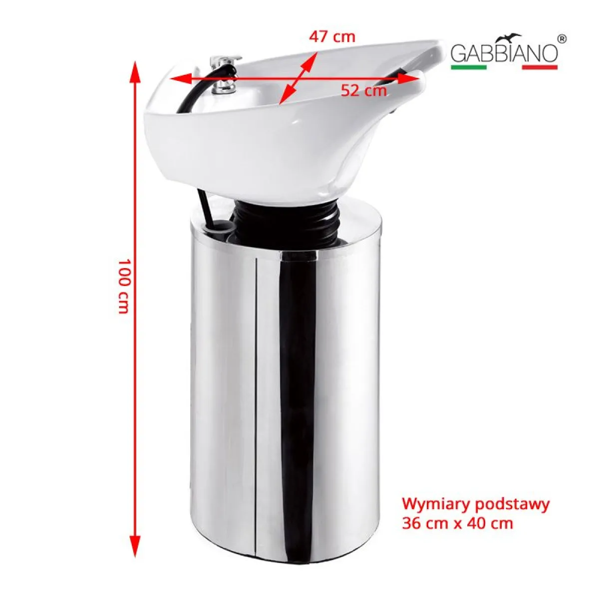 Myjnia fryzjerska przenośna Gabbiano Q-2460 (stacja do mycia)