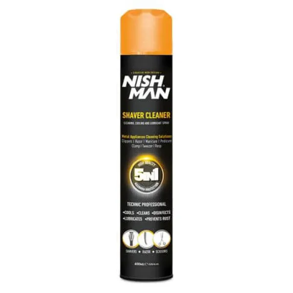 Nishman - Shaver Cleaner -  Spray do Maszynek 5w1 400ml