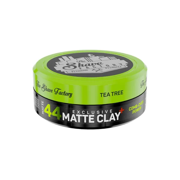 The Shave Factory - Exclusive Matte Clay Comb-Over Power 44 - Matowa glinka do włosów 150ml