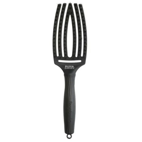 Olivia Garden - Fingerbrush Full Black Combo Medium - Szczotka do Włosów