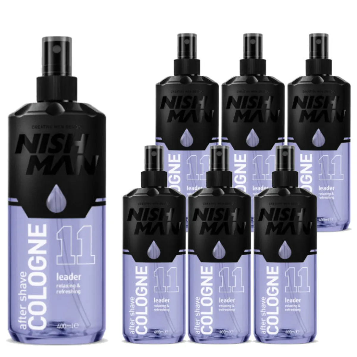 Nishman - 11 Leader - Aftershave, Woda po goleniu 400ml PAKIET 6+1