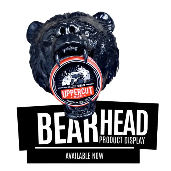 Uppercut Deluxe - Bear Head Display Stand - Głowa Niedźwiedzia prezenter na pomade