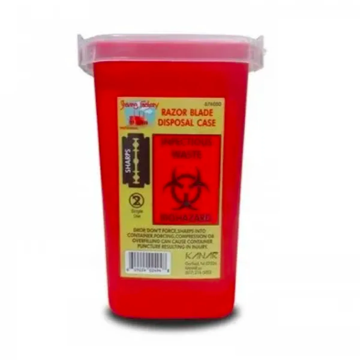 The Shave Factory - Razor Blade Disposal - Pojemnik na zużyte ostrza i małe odpady medyczne