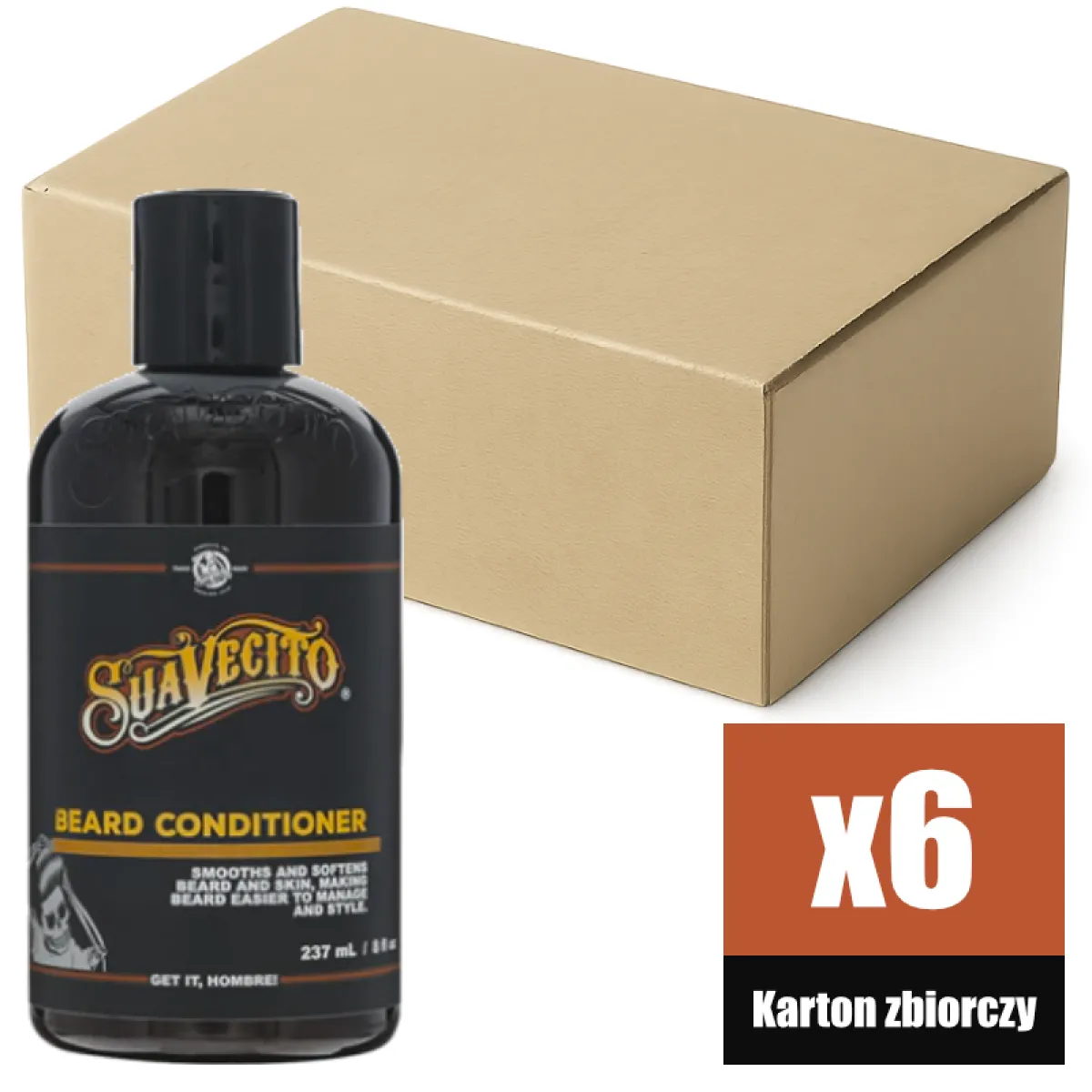 Suavecito - Beard Conditioner - Odżywka do brody i skóry twarzy KARTON 6x237ml
