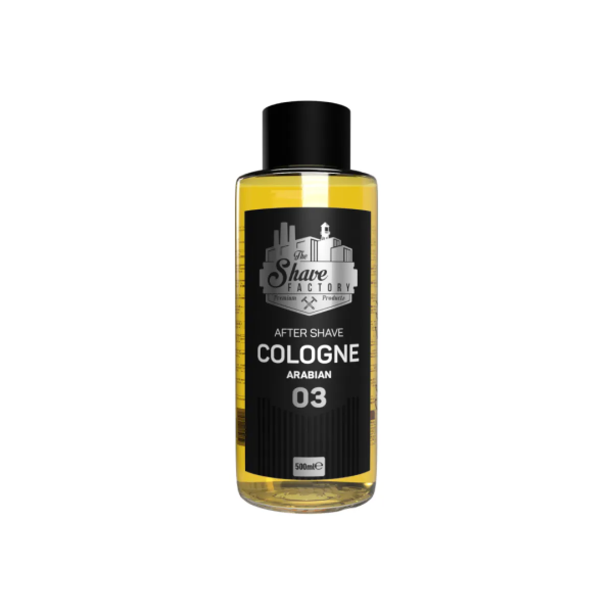 The Shave Factory - Arabian 03 After Shave Cologne - Perfumowana Woda Kolońska w szklanej butelce po goleniu 500ml