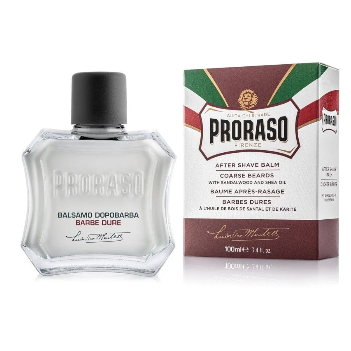 Proraso - Coarse Beards, linia Czerwona - Balsam po goleniu, do skóry suchej i z twardym zarostem 100ml