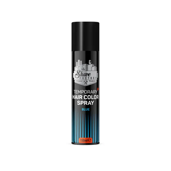 The Shave Factory - Temporary Hair Colour Spray Blue - Tymczasowy, koloryzujący spray do włosów, niebieski 150ml