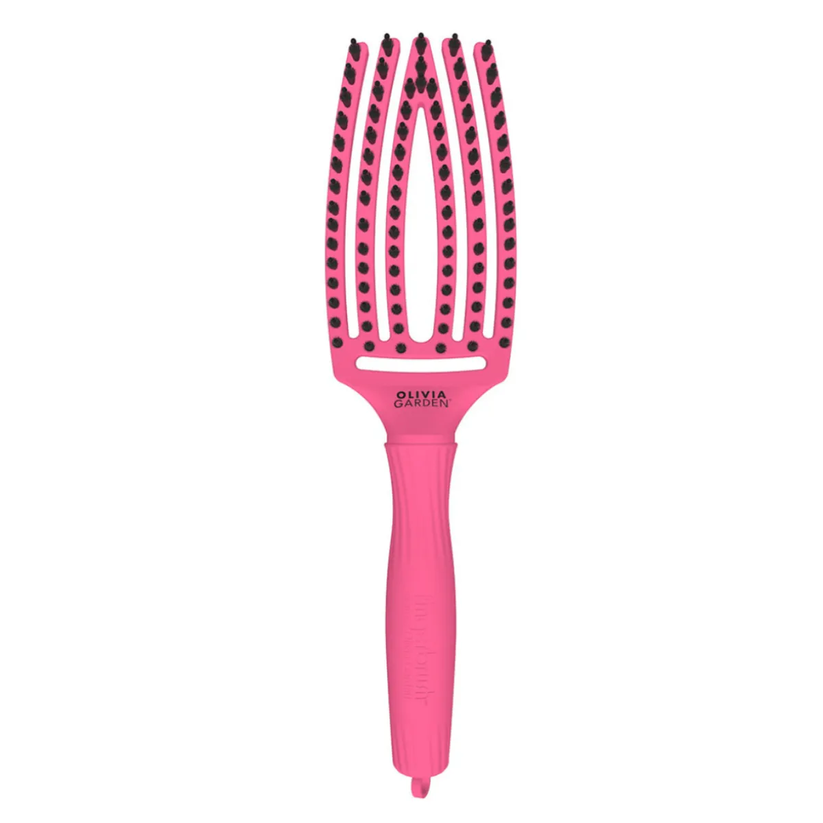 Olivia Garden - Fingerbrush Combo Medium Hot Pink - Szczotka do Włosów