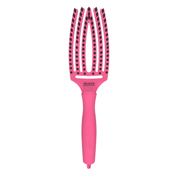 Olivia Garden - Fingerbrush Combo Medium Hot Pink - Szczotka do Włosów
