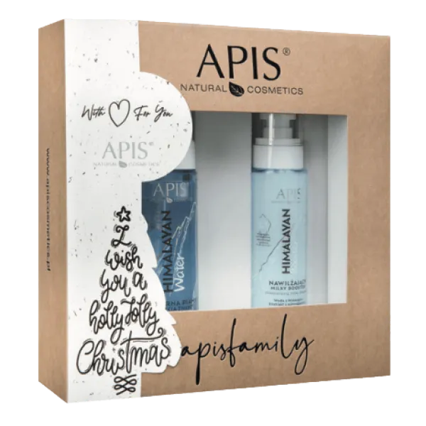 Apis - Himalayan Pianka do demakijażu 150ml, Nawilżający Booster 100ml - Zestaw Świąteczny