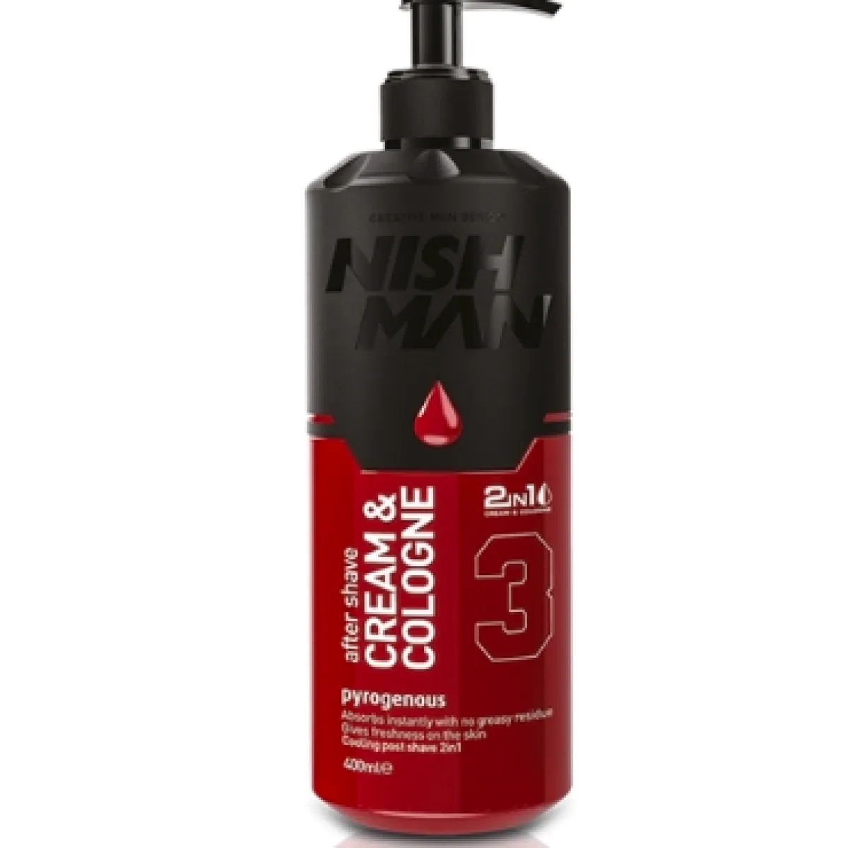 Nishman - Aftershave Cream & Cologne 2in1 Pyrogenous 3 - Balsam po goleniu 400ml