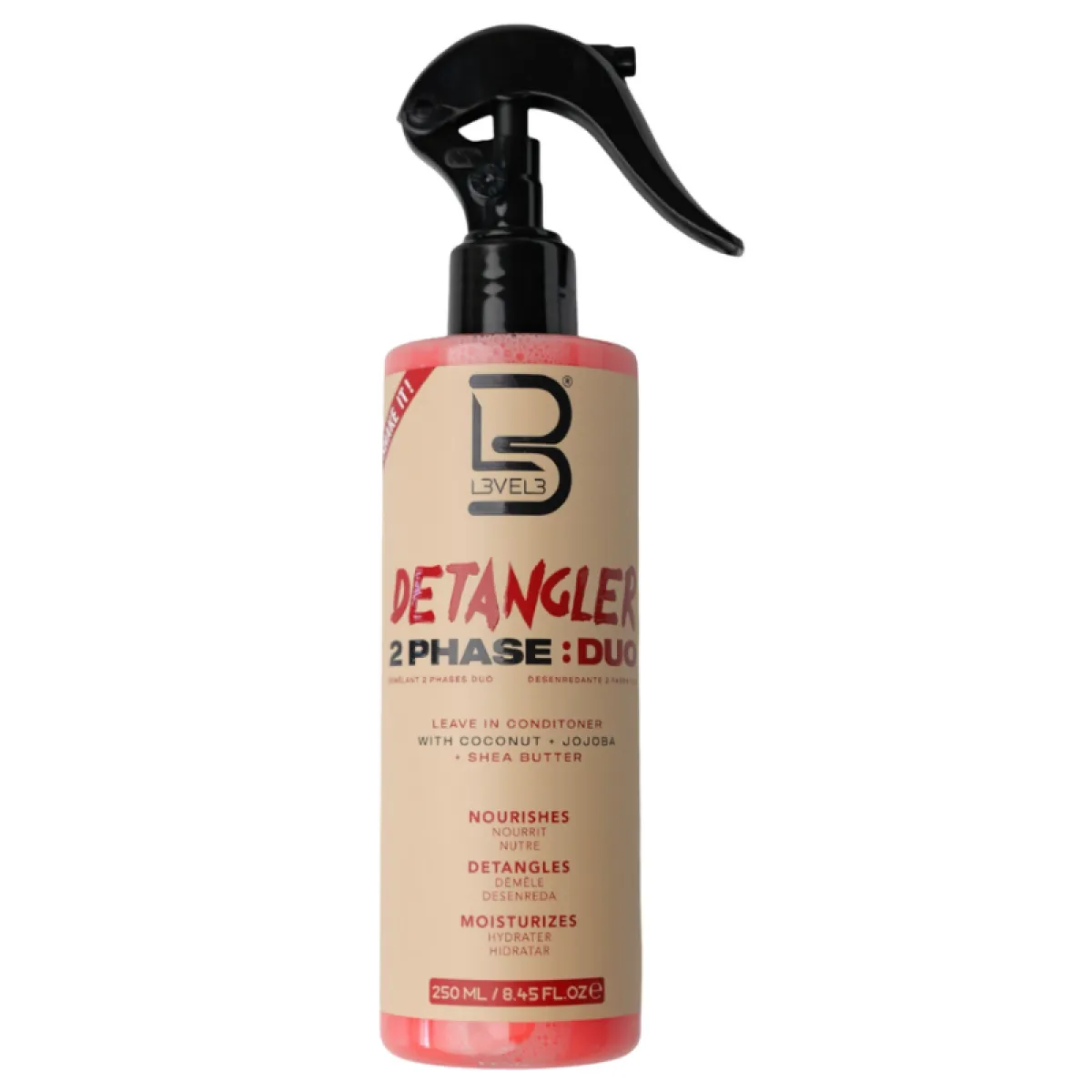 L3VEL3 - 2 Phase Detangler Spray - Tonik do włosów 250 ml