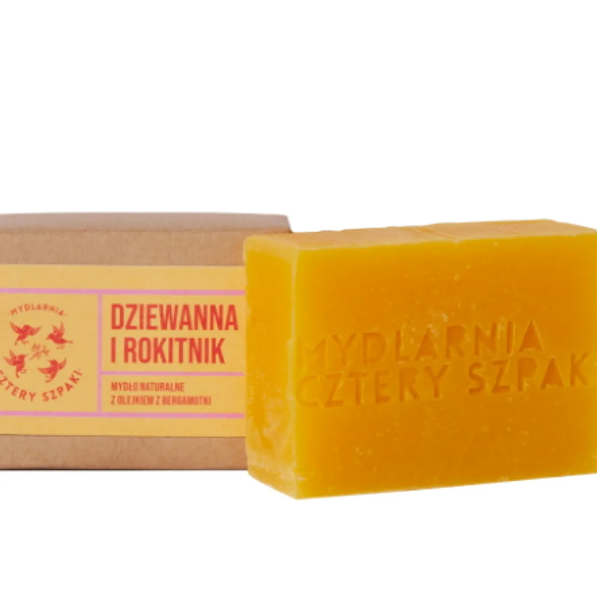 Cztery Szpaki - Dziewanna i Rokitnik - Naturalne mydło w kostce 110g