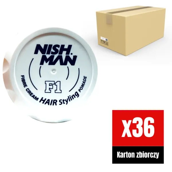 Nishman - F1 Fiber Pomade - Pomada do włosów KARTON 36x100ml