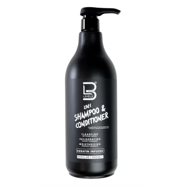 L3VEL3 / LV3 - 2 in 1 Shampoo & Conditioner - Szampon i odżywka do włosów 2 w 1 - 1000ml