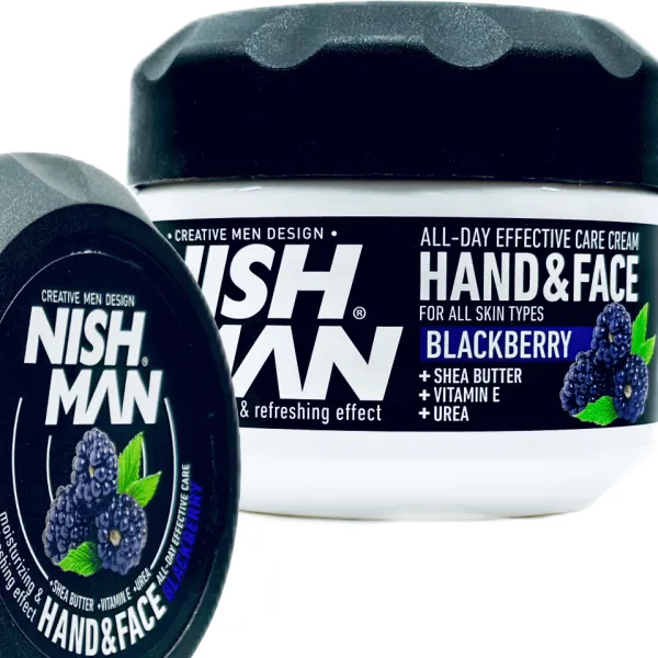 Nishman - Hand&Face Cream Blackberry - Nawilżający krem do twarzy i rąk 300ml