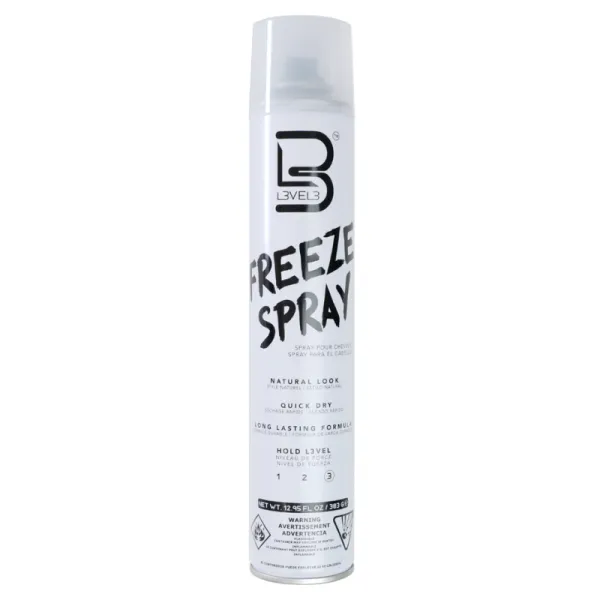 L3VEL3 -Freeze Spray - Naturel Look - Lakier do włosów 400ml