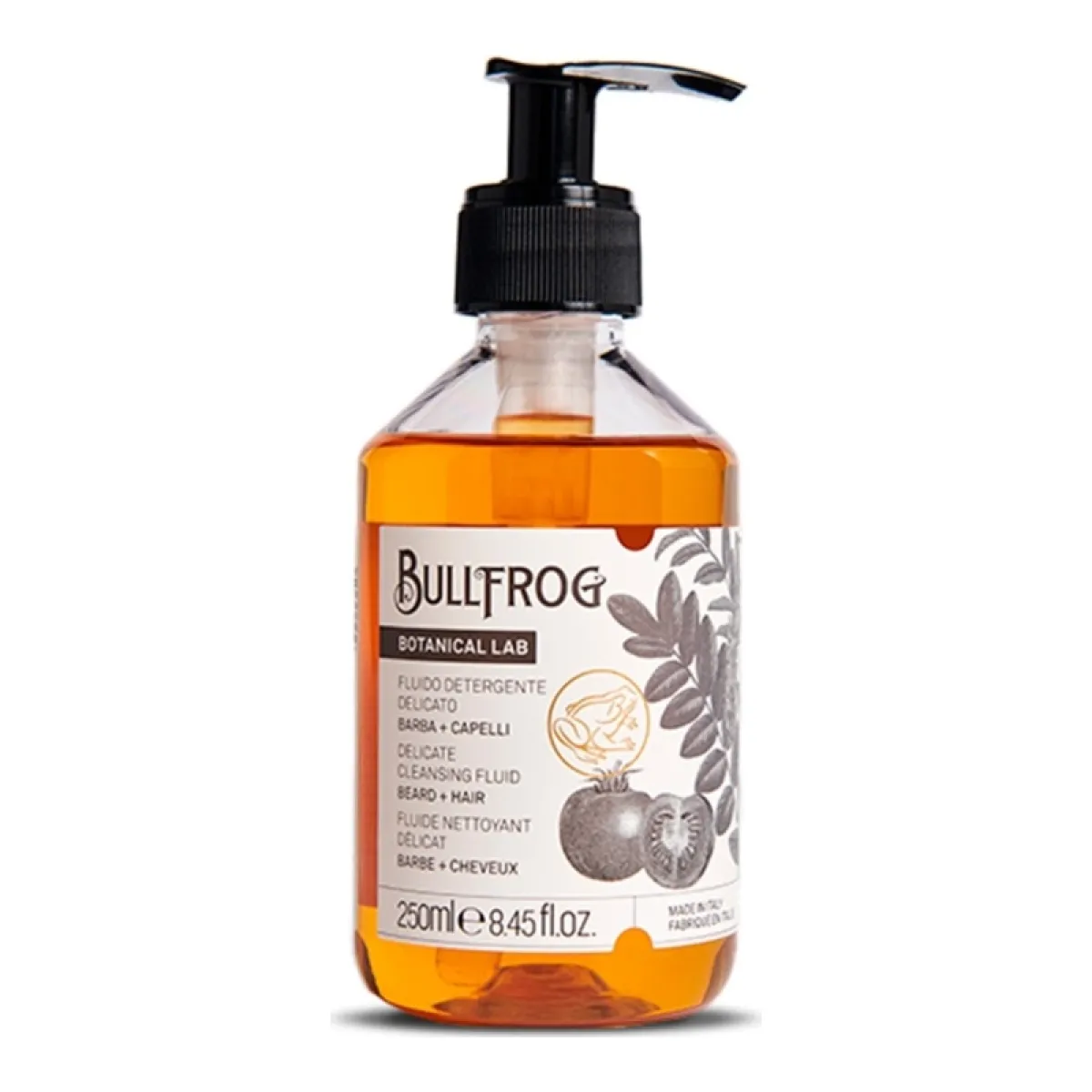 Bullfrog - Botanical Lab Delicate Cleansing Fluid - Delikatny szampon do włosów i brody 250ml