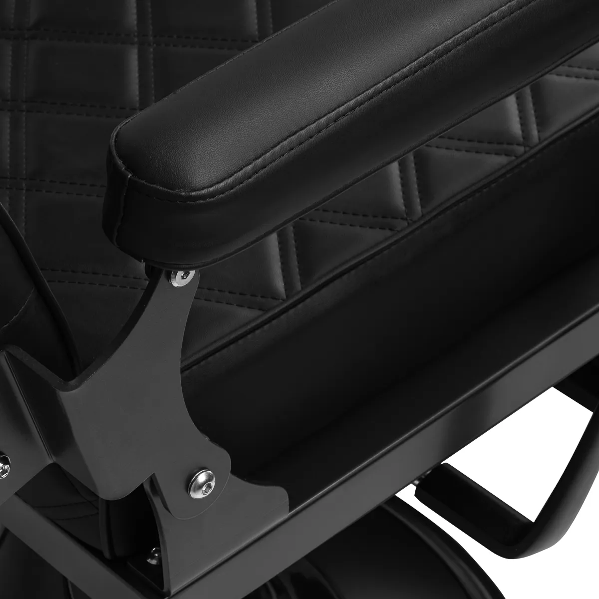 Fotel barberski Gabbiano Carlos Czarny