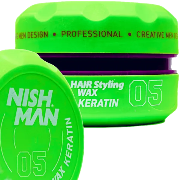 Nishman - 05 Keratin Wax - Pomada do włosów 150ml