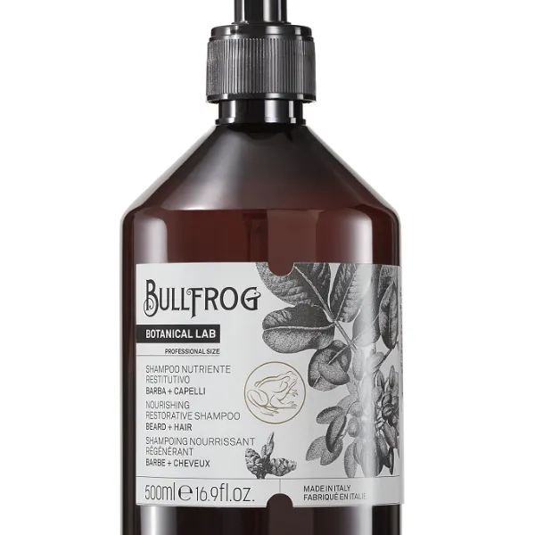 Bullfrog - Botanical Lab Nourishing Restorative - Szampon do brody, Odżywiający 500ml